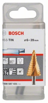Ступенчатое сверло HSS-TiN 6 - 39 mm, 10,0 mm, 93,5 mm 2608587431